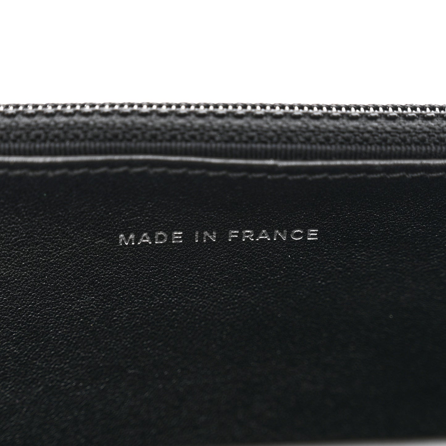 Patent Quilted Wallet On Chain WOC Black