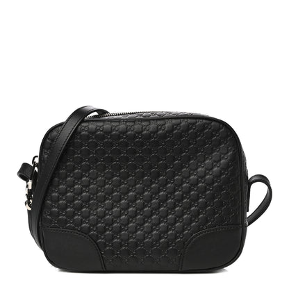 Gucci Microguccissima Mini Bree Messenger Bag Black 1 of 11
