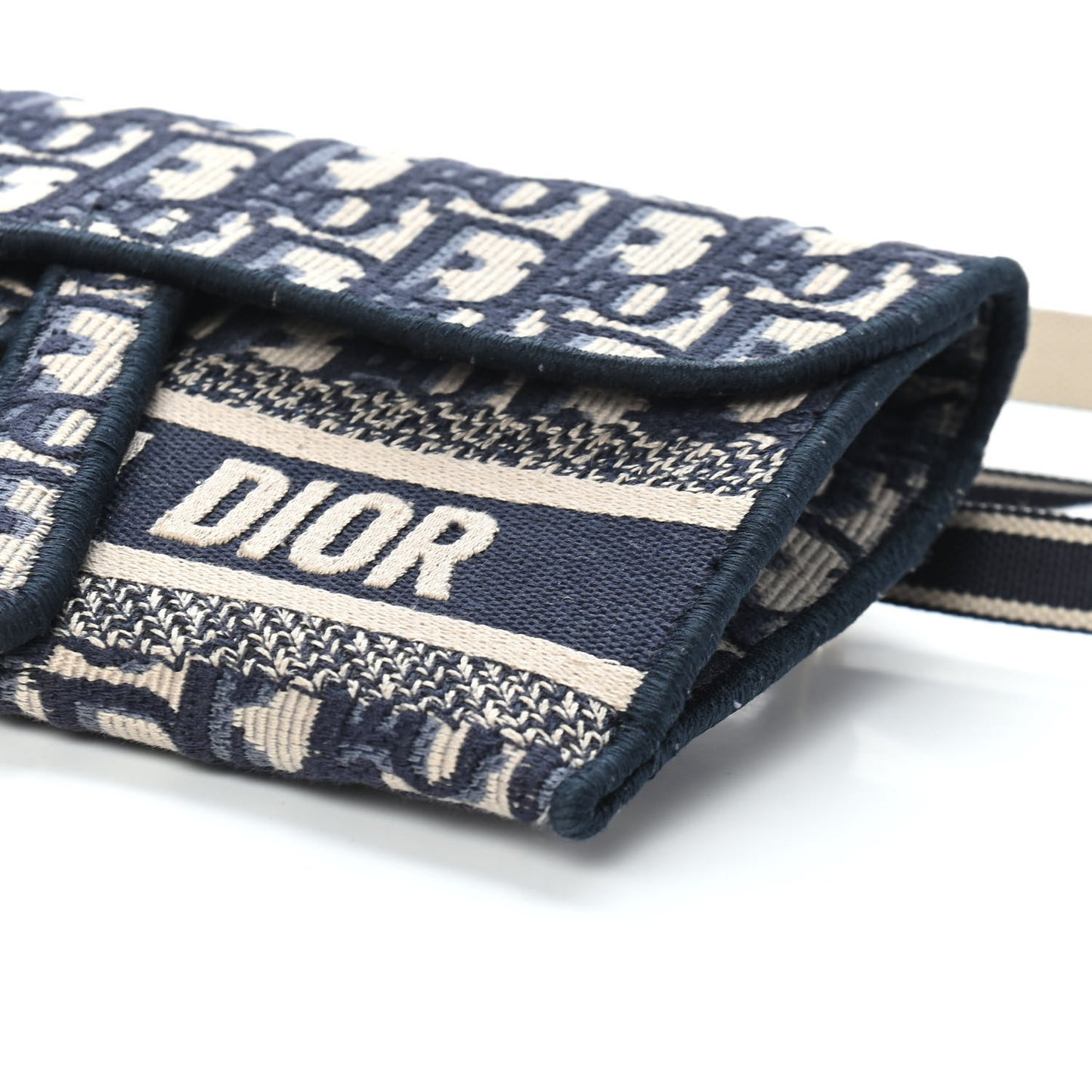 Oblique Slim Saddle Pouch Blue