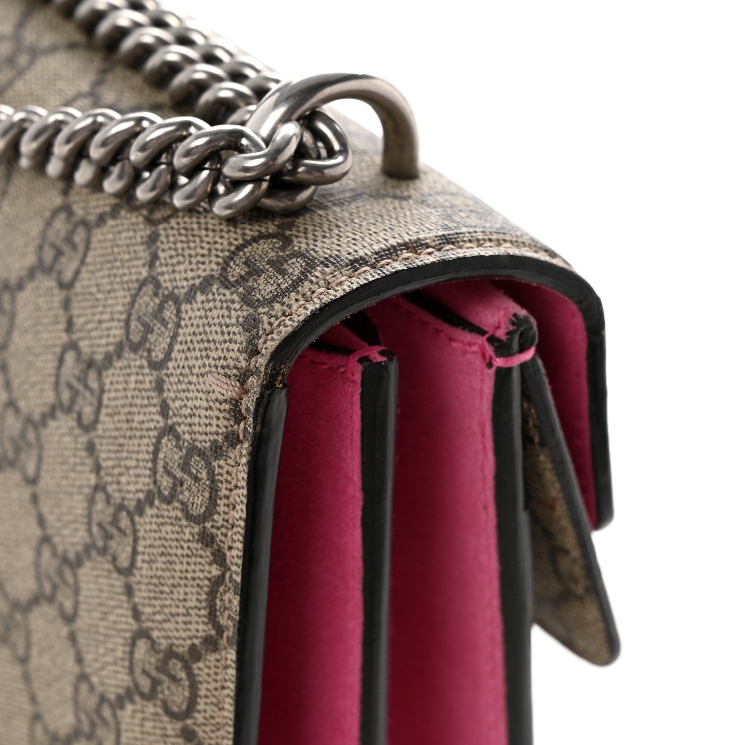 Gucci GG Supreme Monogram Small Dionysus Shoulder Bag Pink 13 of 13