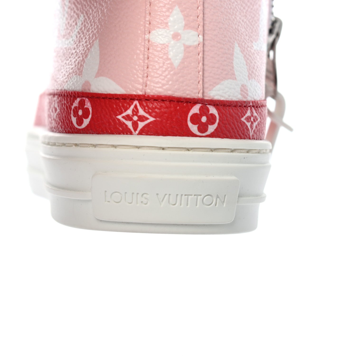 Louis Vuitton Monogram Giant Stellar Sneaker Boots 38.5 Rose Rouge 6 of 10