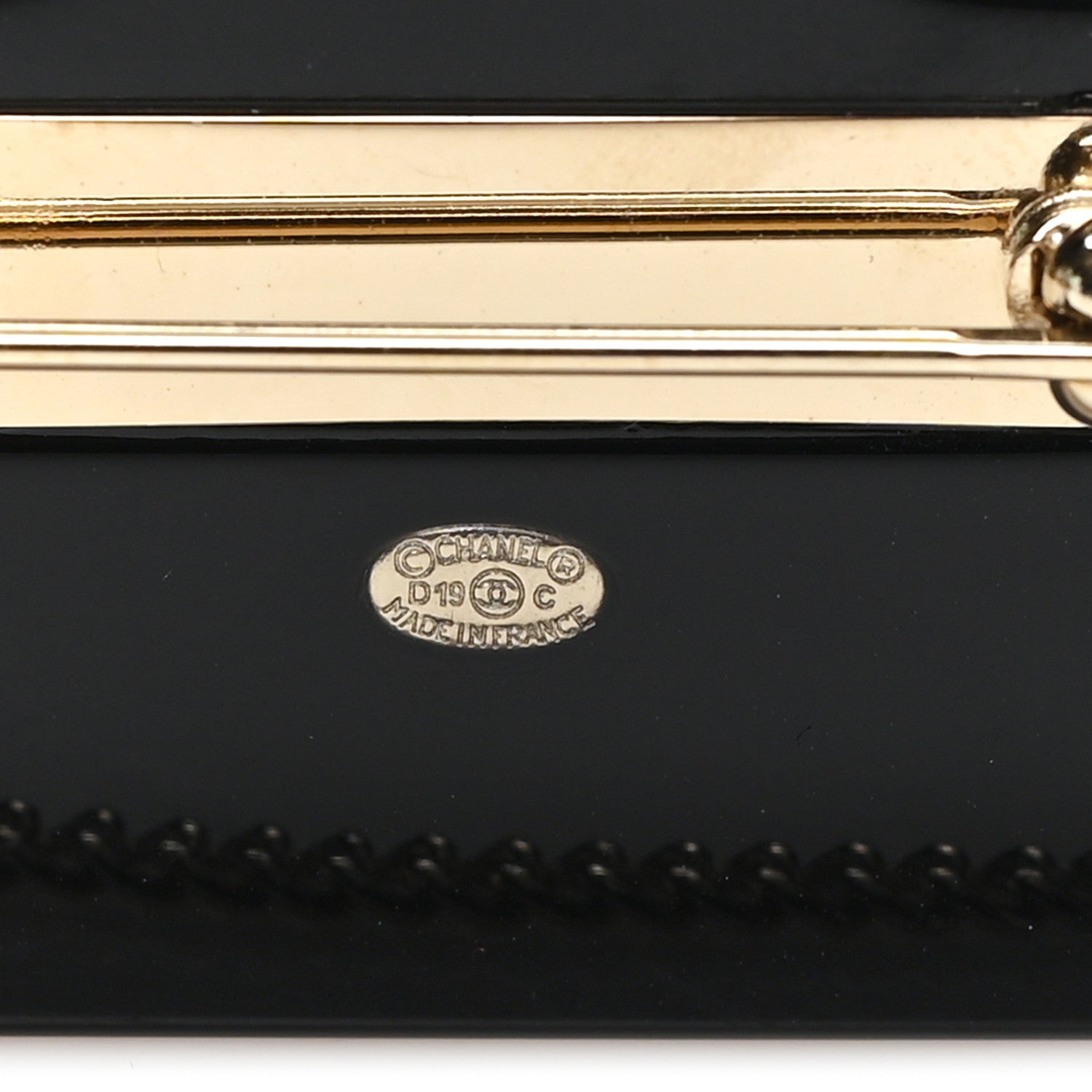 Chanel Resin Camera CC Brooch Gold Black 3 of 4