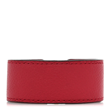 Louis Vuitton Calfskin Save It Bracelet 19 Red 3 of 7