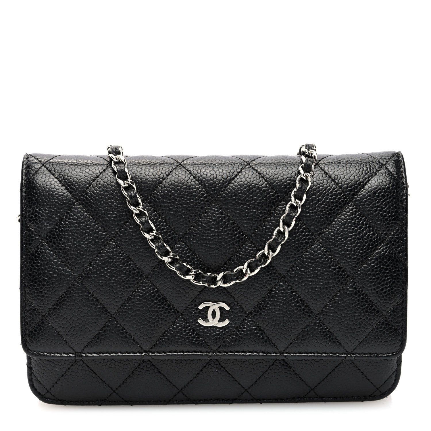 Chanel Caviar Quilted Wallet On Chain WOC Black 1 of 10