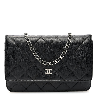 Chanel Caviar Quilted Wallet On Chain WOC Black 1 of 10