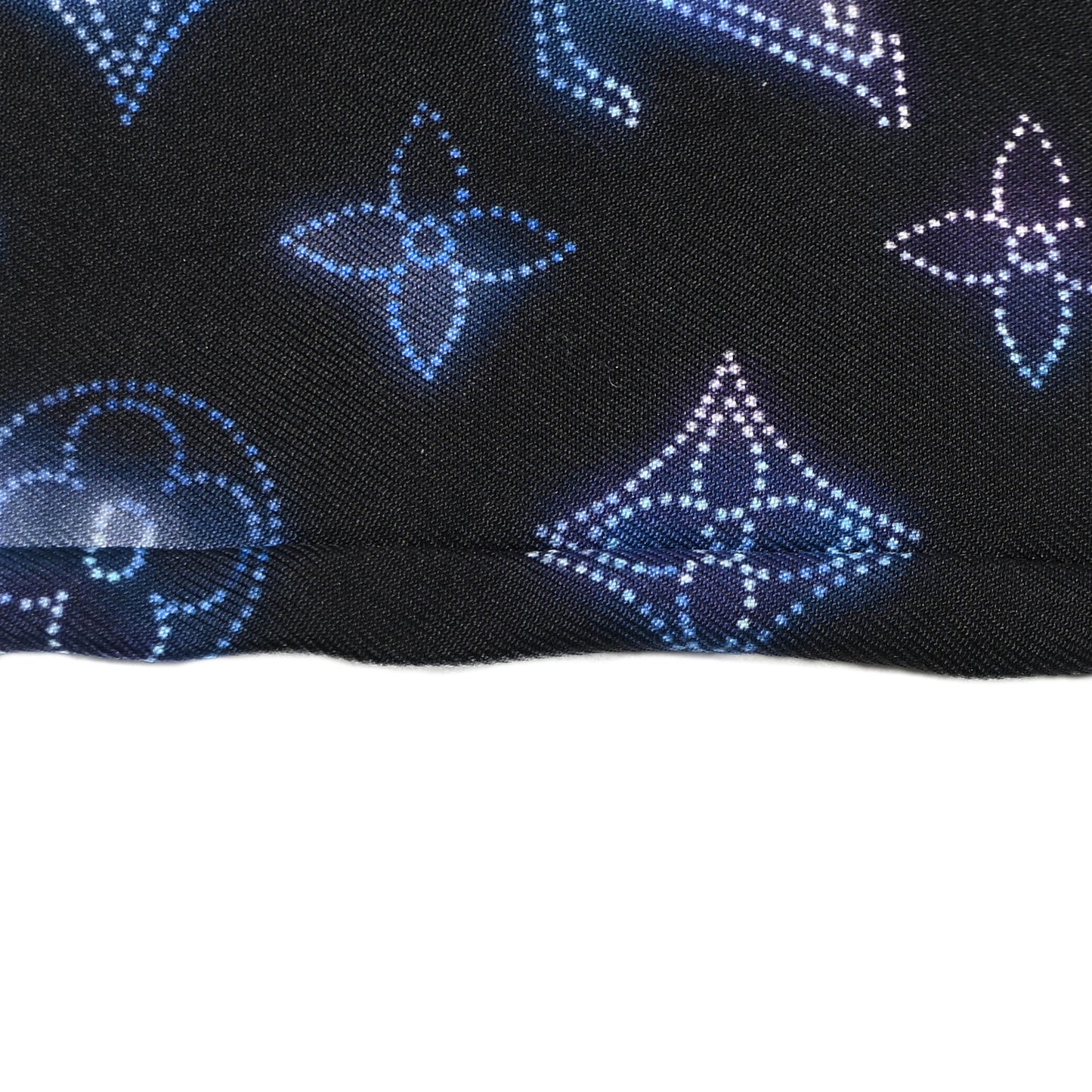 Silk Monogram Flight Mode Bandeau Blue