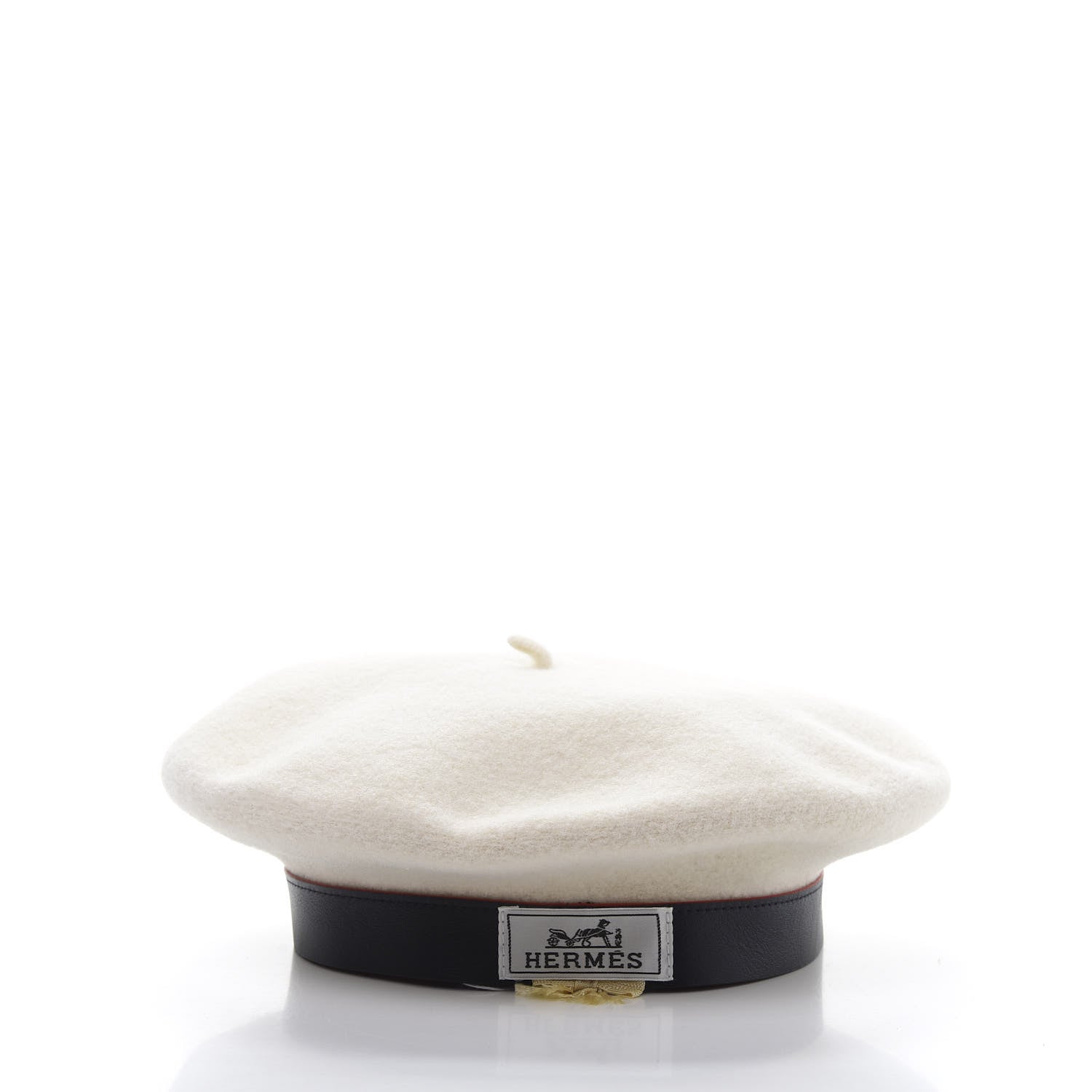 Hermes Merino Wool Bonnie Beret 58 Naturel 5 of 10