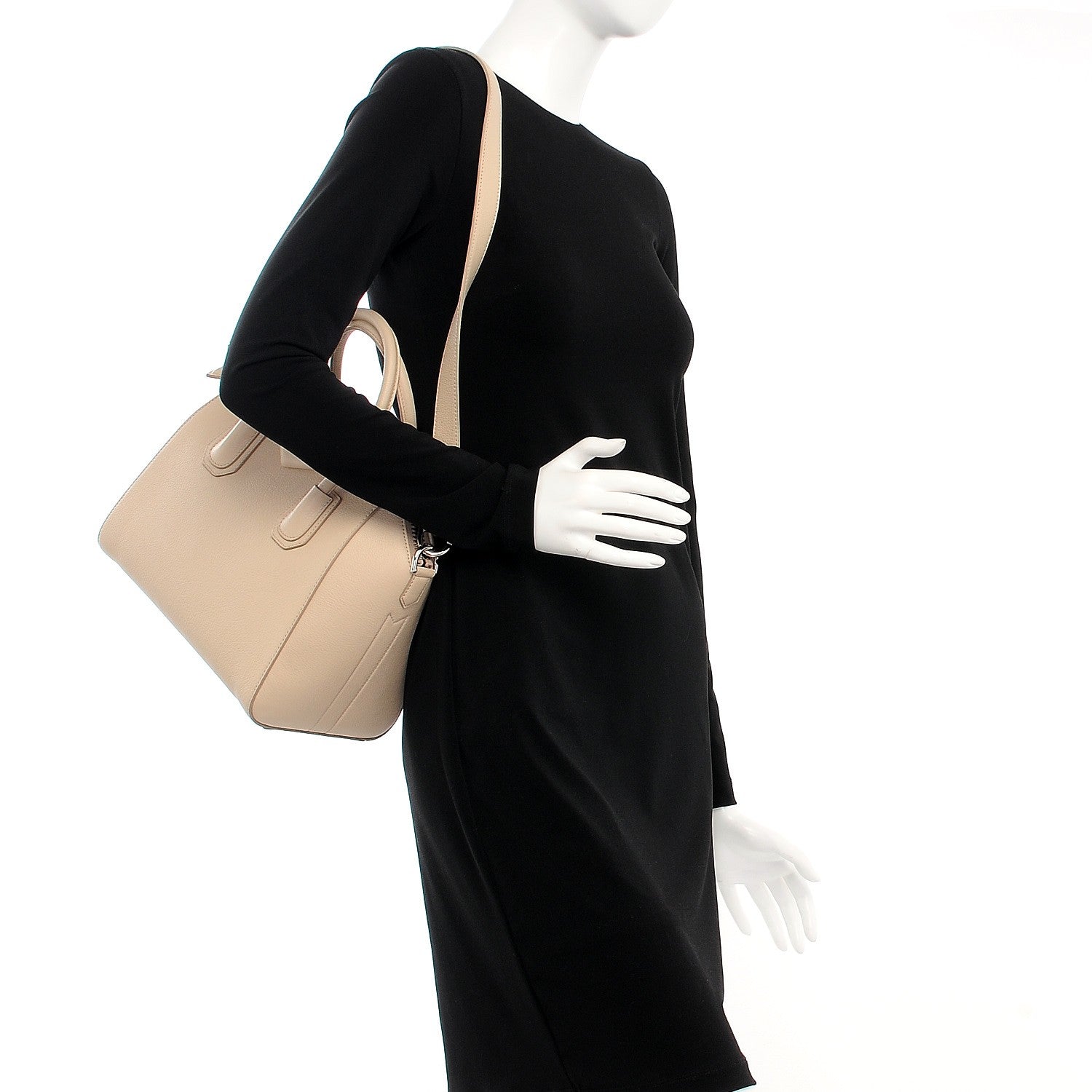 Givenchy Sugar Goatskin Small Antigona Beige Buff 2 of 8