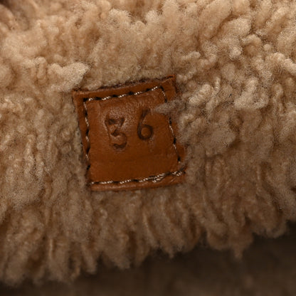 Gucci Covered Wool GG Monogram Womens Fria Horsebit Loafers 36 Beige Ebony Black Butterscotch 6 of 8