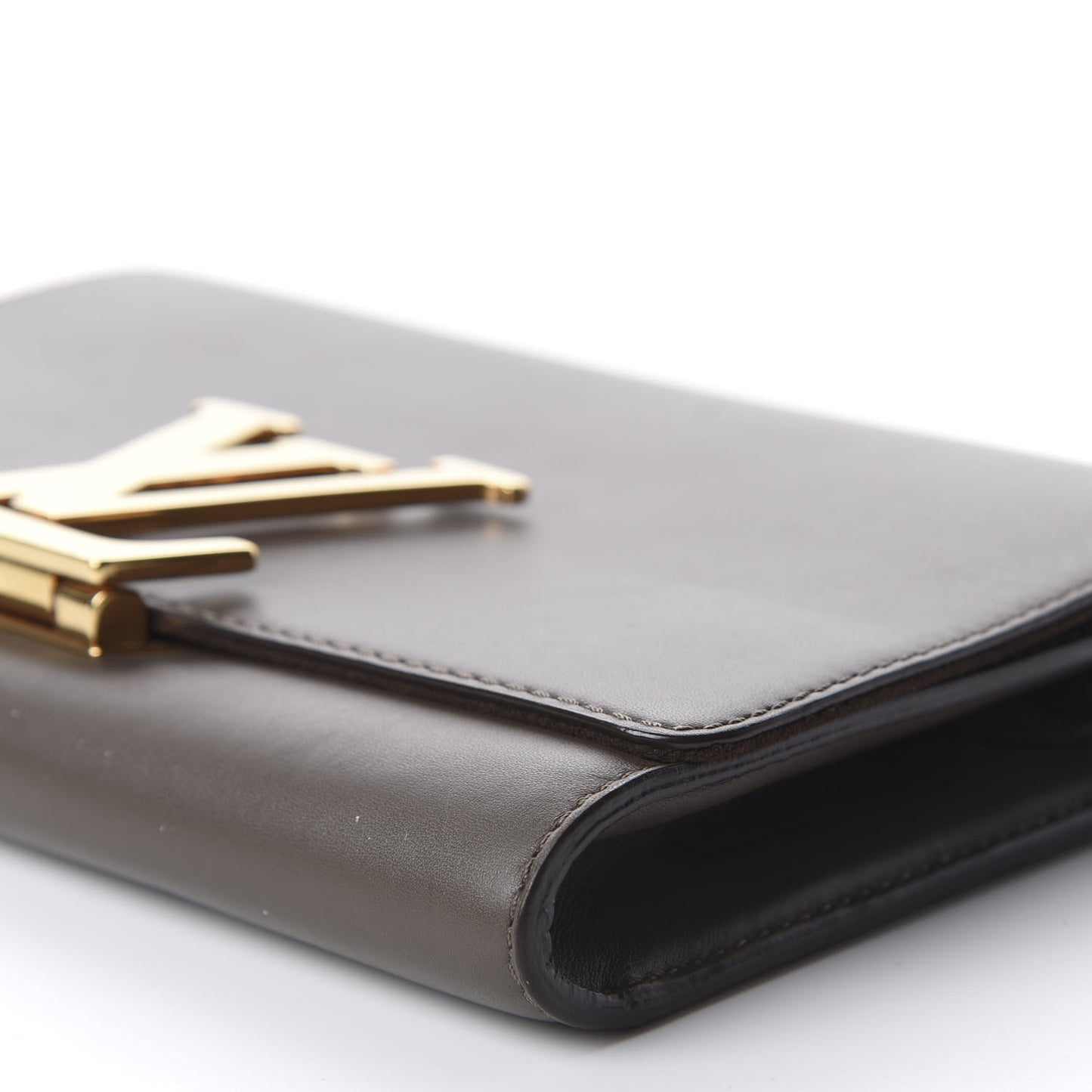 Calfskin Chain Louise GM Granit