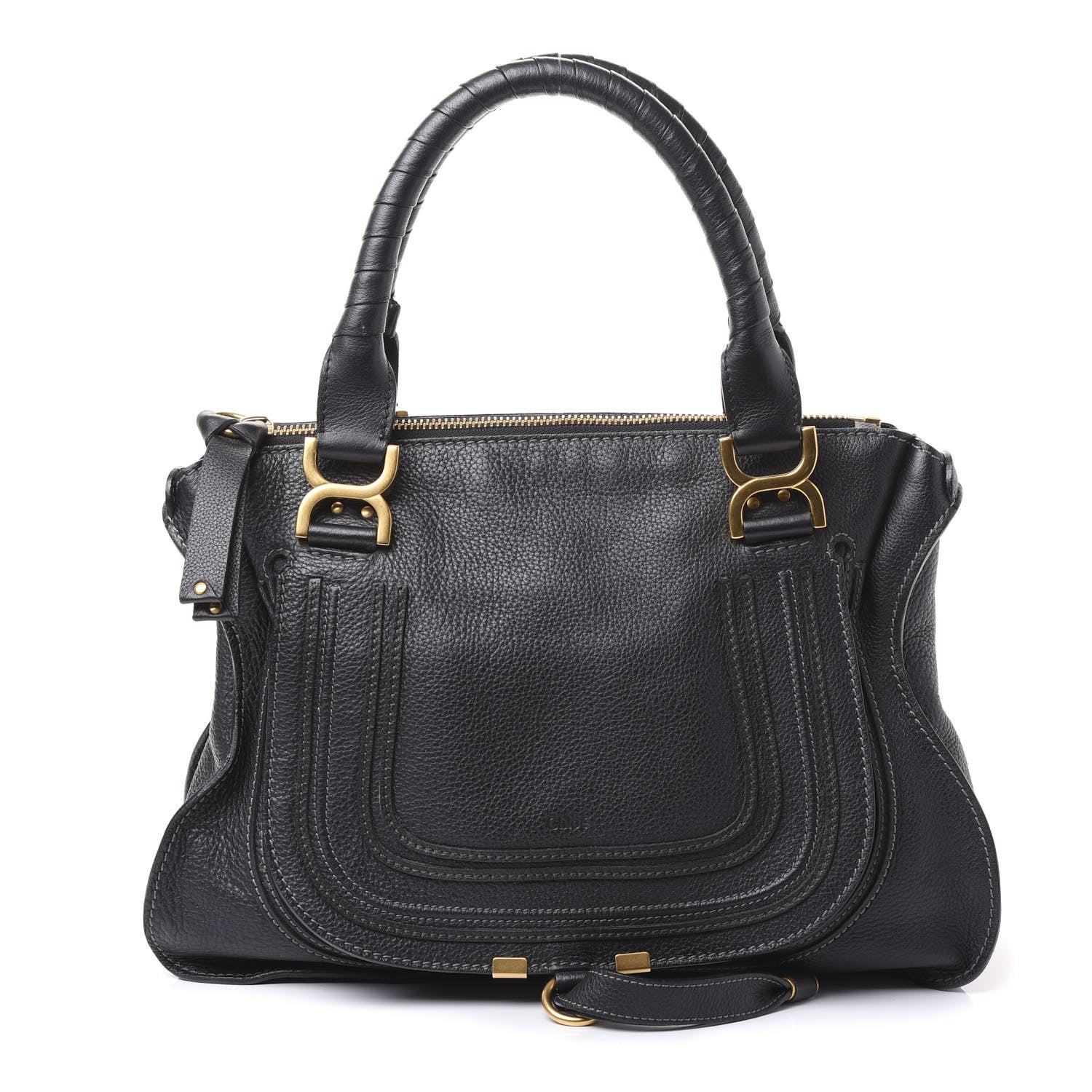 Chloe Calfskin Medium Marcie Satchel Black 1 of 9