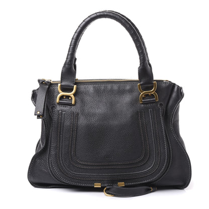 Chloe Calfskin Medium Marcie Satchel Black 1 of 9