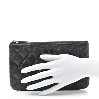 Chanel Aged Calfskin Quilted Medium Reissue Cosmetic Case So Black 2 of 7