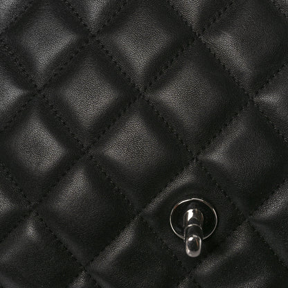 Chanel Lambskin Quilted Jumbo Single Flap Black 10 of 10