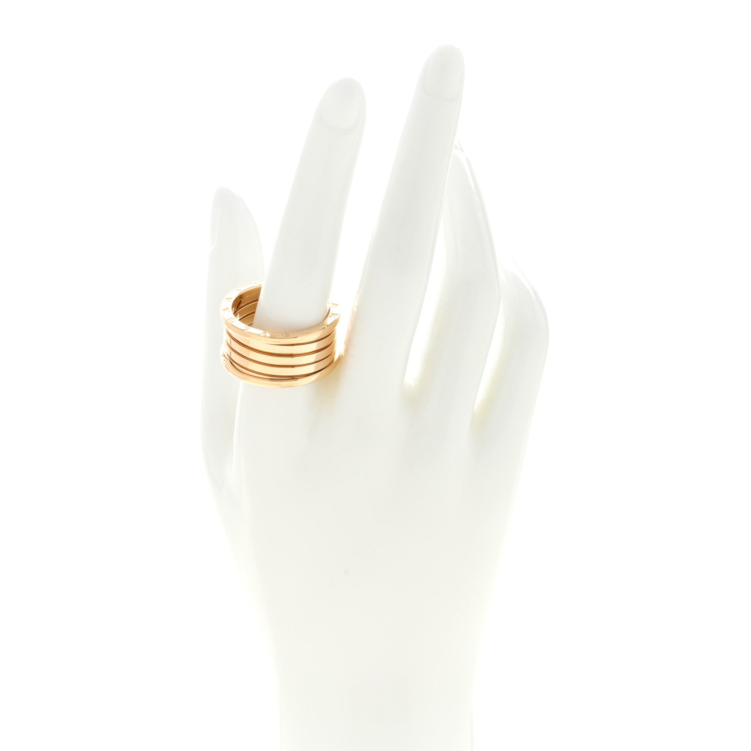 Bulgari 18K Yellow Gold B.Zero1 Five-Band Anniversary Ring 68 12 2 of 6