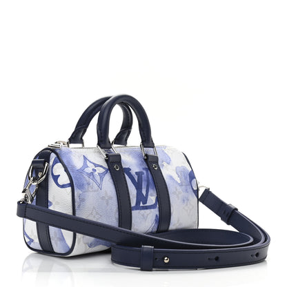 Louis Vuitton Monogram Watercolor Keepall XS Blue 3 of 11