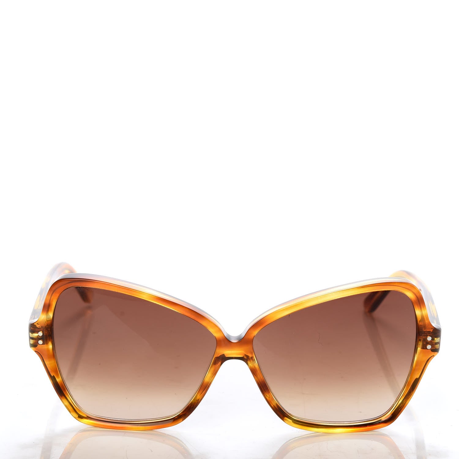 Celine Acetate Butterfly Sunglasses CL40064I Havana 2 of 6