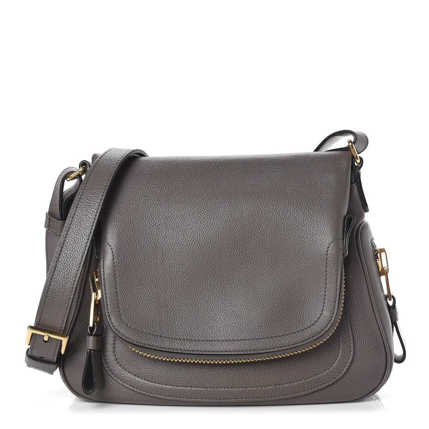 Calfskin Medium Jennifer Crossbody Grey