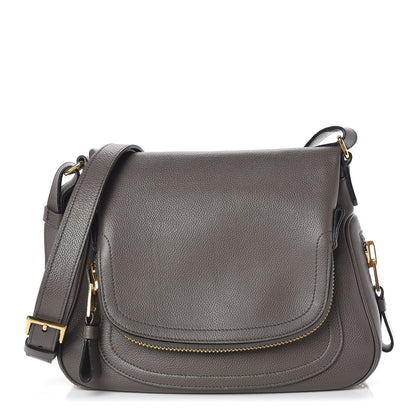 Tom Ford Calfskin Medium Jennifer Crossbody Grey 1 of 16