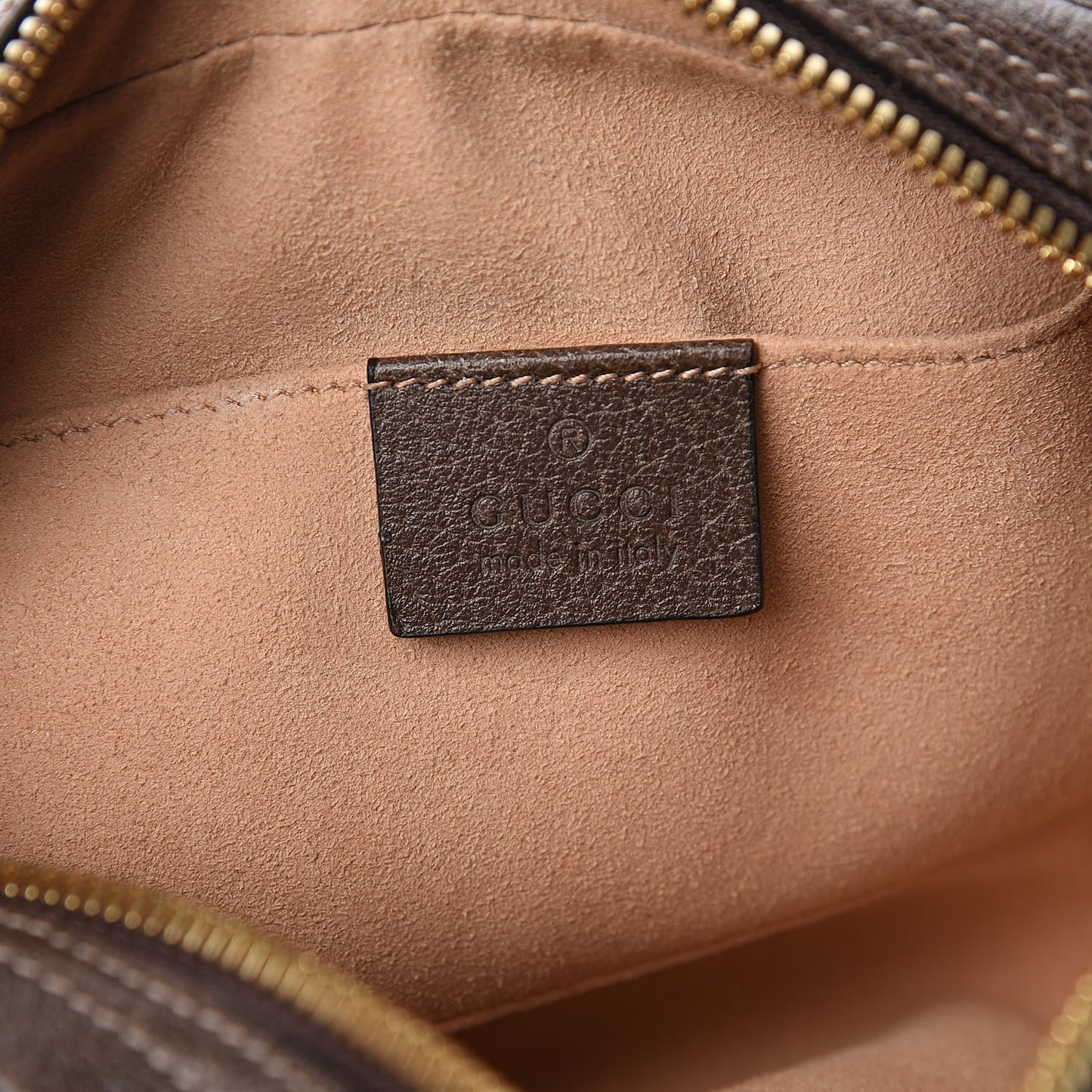 GG Supreme Monogram Web Small Ophidia Belt Bag 85 34 Dark Brown