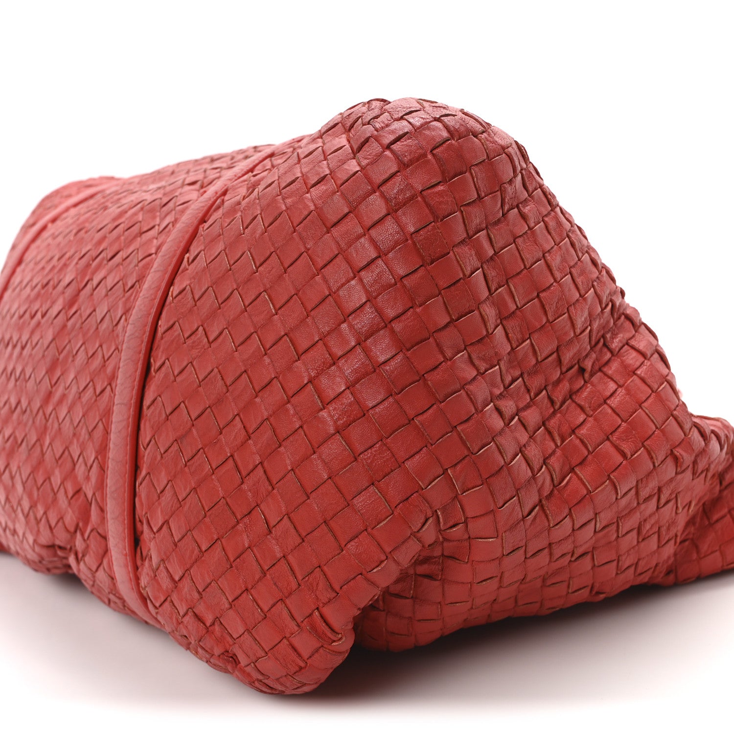 Bottega Veneta Nappa Intrecciato Buckle Tote Red 9 of 9