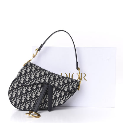 Christian Dior Oblique Saddle Bag Blue 12 of 12