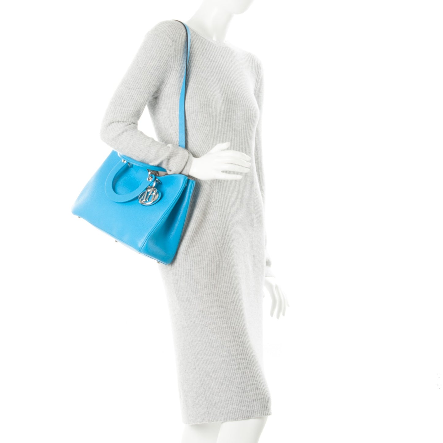 Bullcalf Medium Diorissimo Tote Bleu Nosy