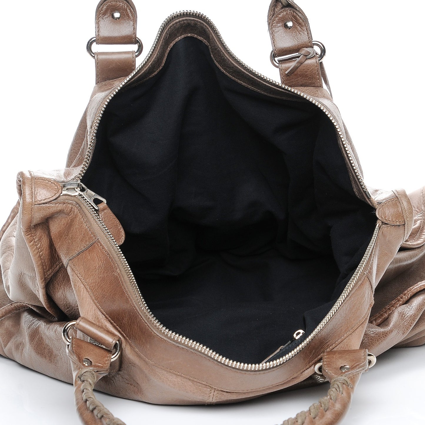Agneau Giant 21 Silver Hardware Weekender Noix