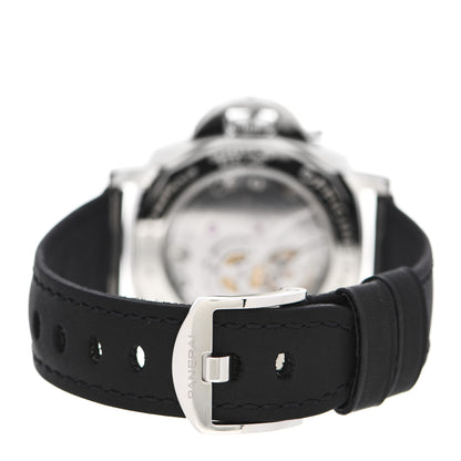 Panerai Stainless Steel Alligator 42mm Luminor Due Manual Winding Watch Black PAM00676 3 of 5