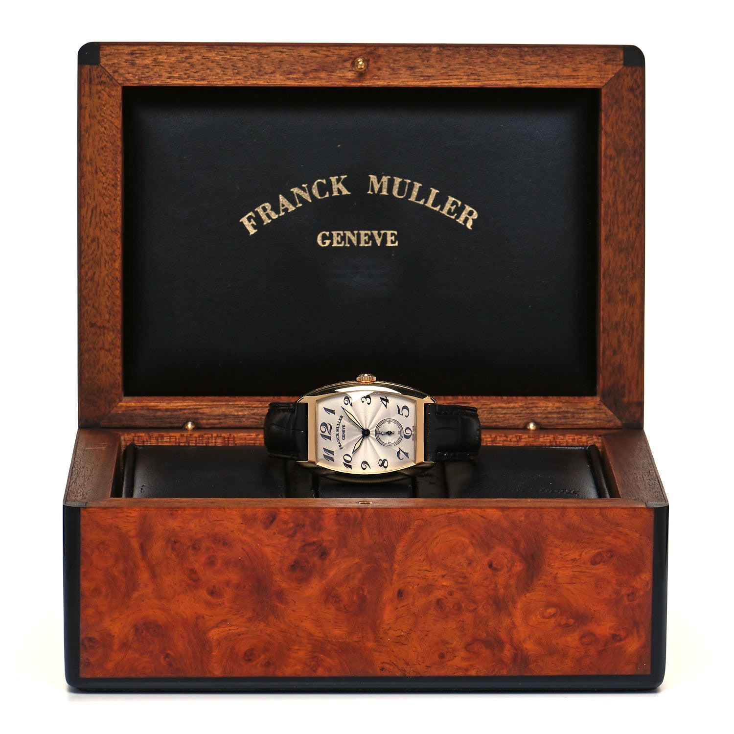 Franck Muller 18K Yellow Gold Alligator 29mm Casablanca Sahara Automatic Watch 7502S6 5 of 5