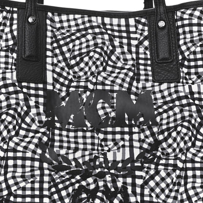 MCM Visetos Large Liz Reversible Shopper Tote Black 10 of 14