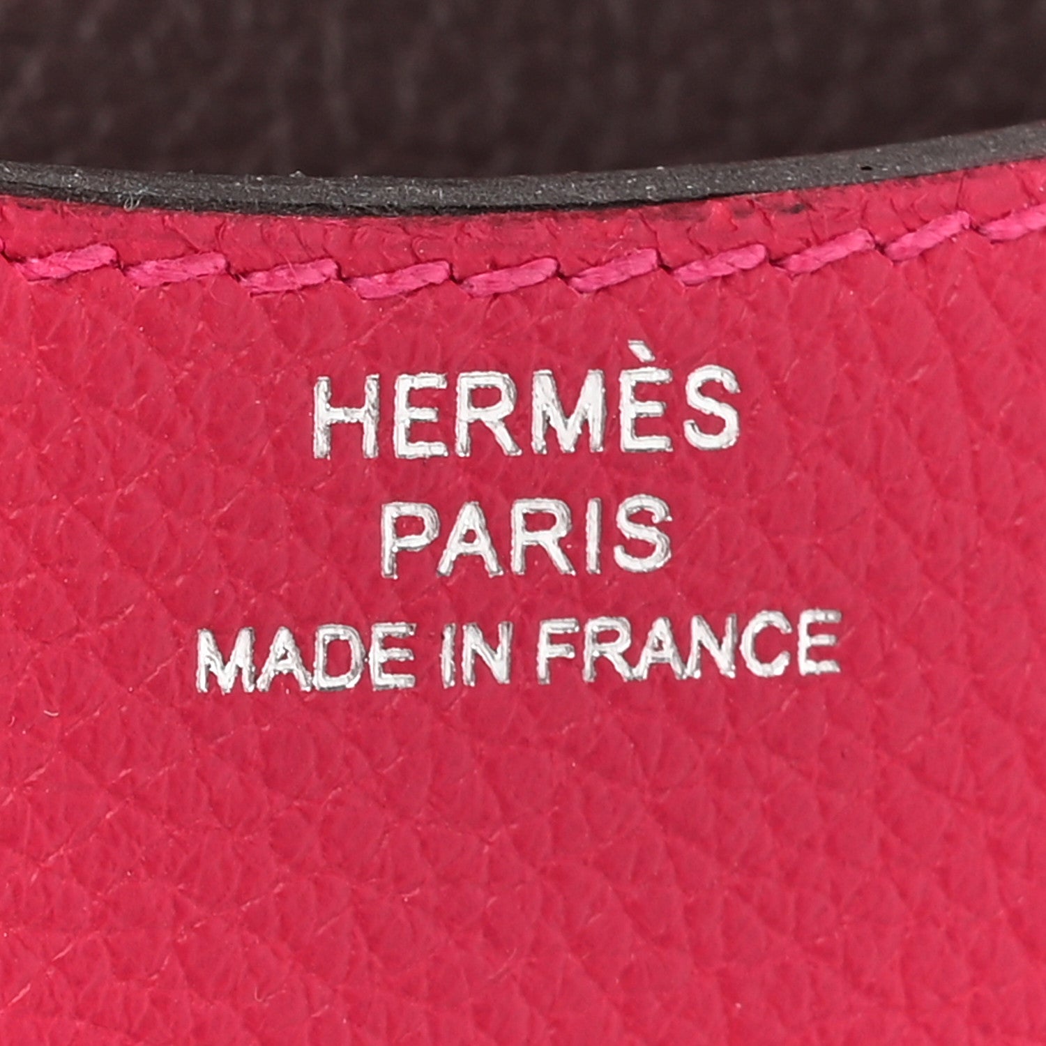 Hermes Evercolor Verso Constance Slim Wallet Framboise Rouge Sellier 8 of 12