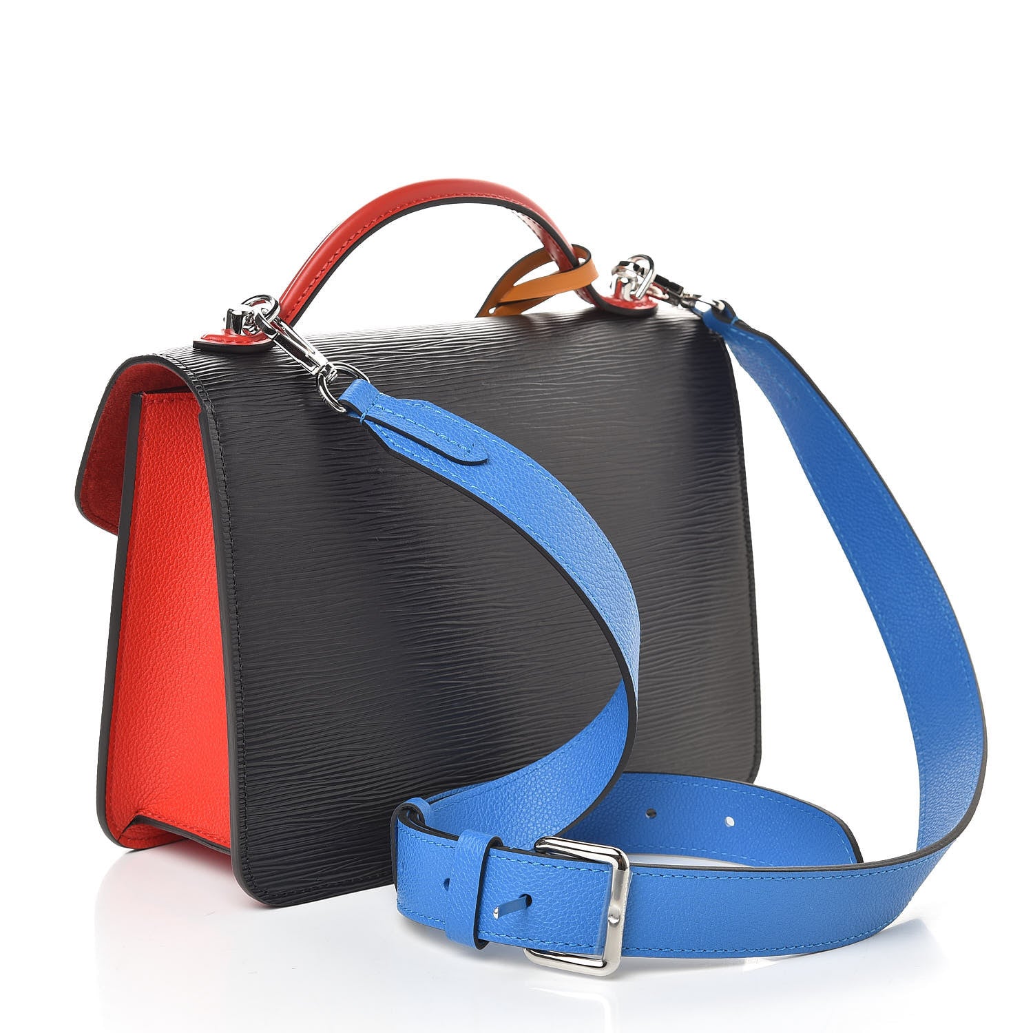 Louis Vuitton Epi Neo Monceau Black Coquelicot Blue Roi Safran 3 of 9
