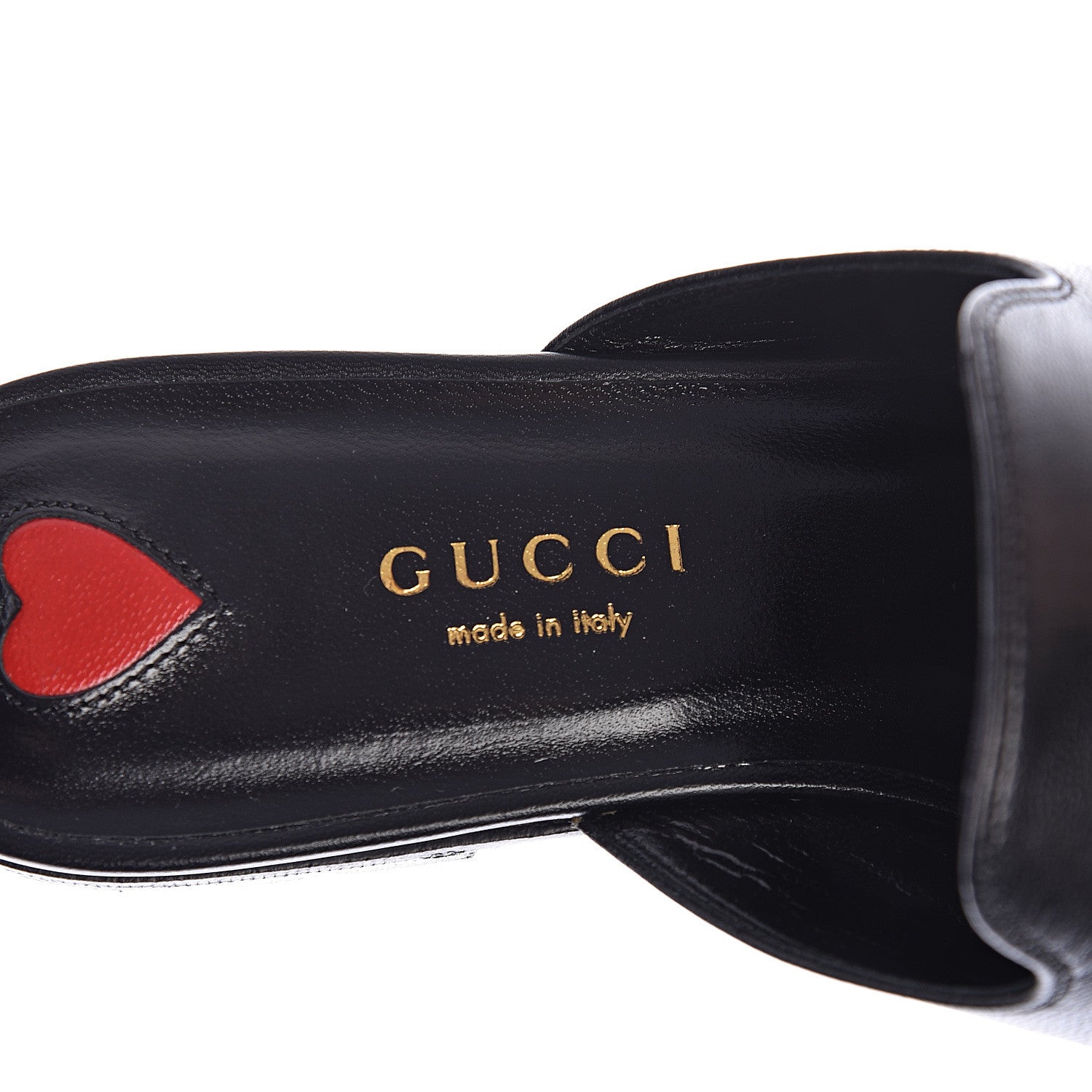 Gucci Malaga Kid Horsebit Slide Sandals 35 Black 6 of 9