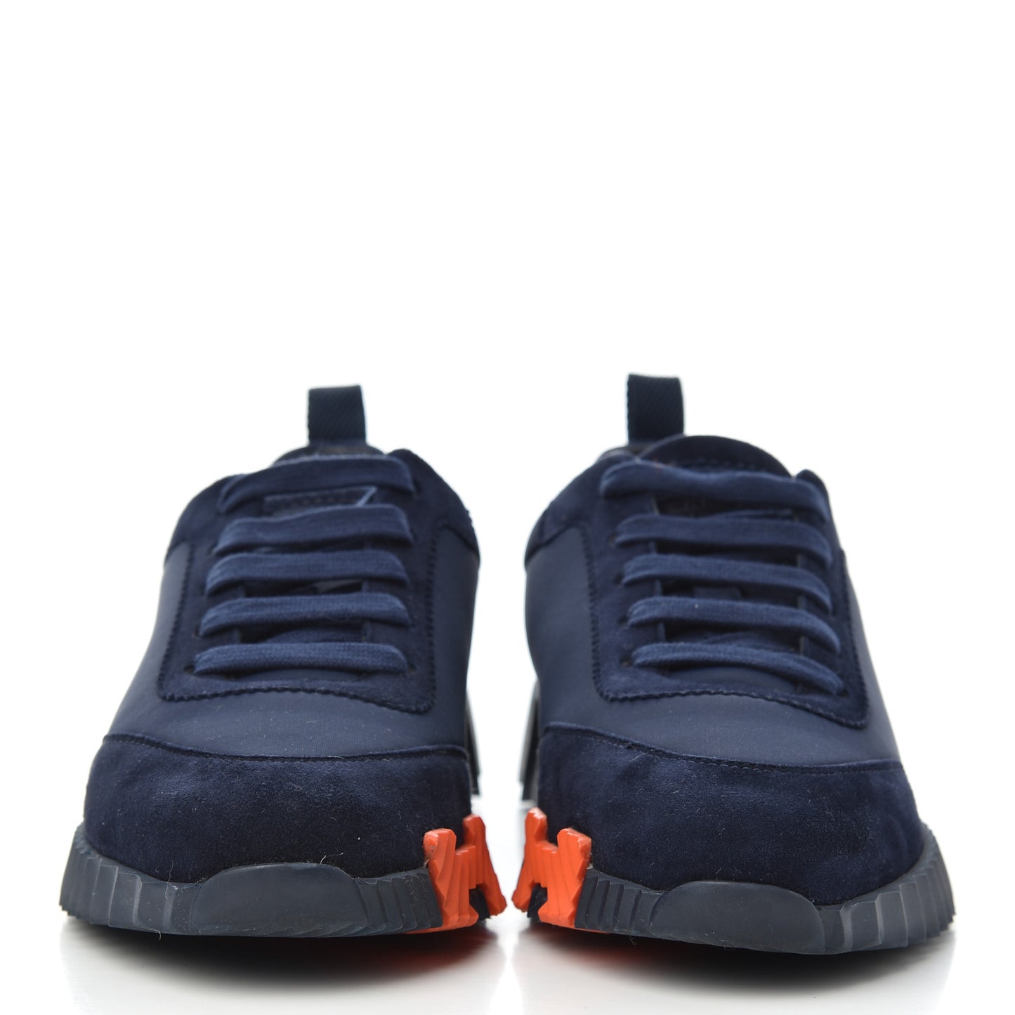 Technical Jersey Suede Goatskin Bouncing Sneakers 36 Marine