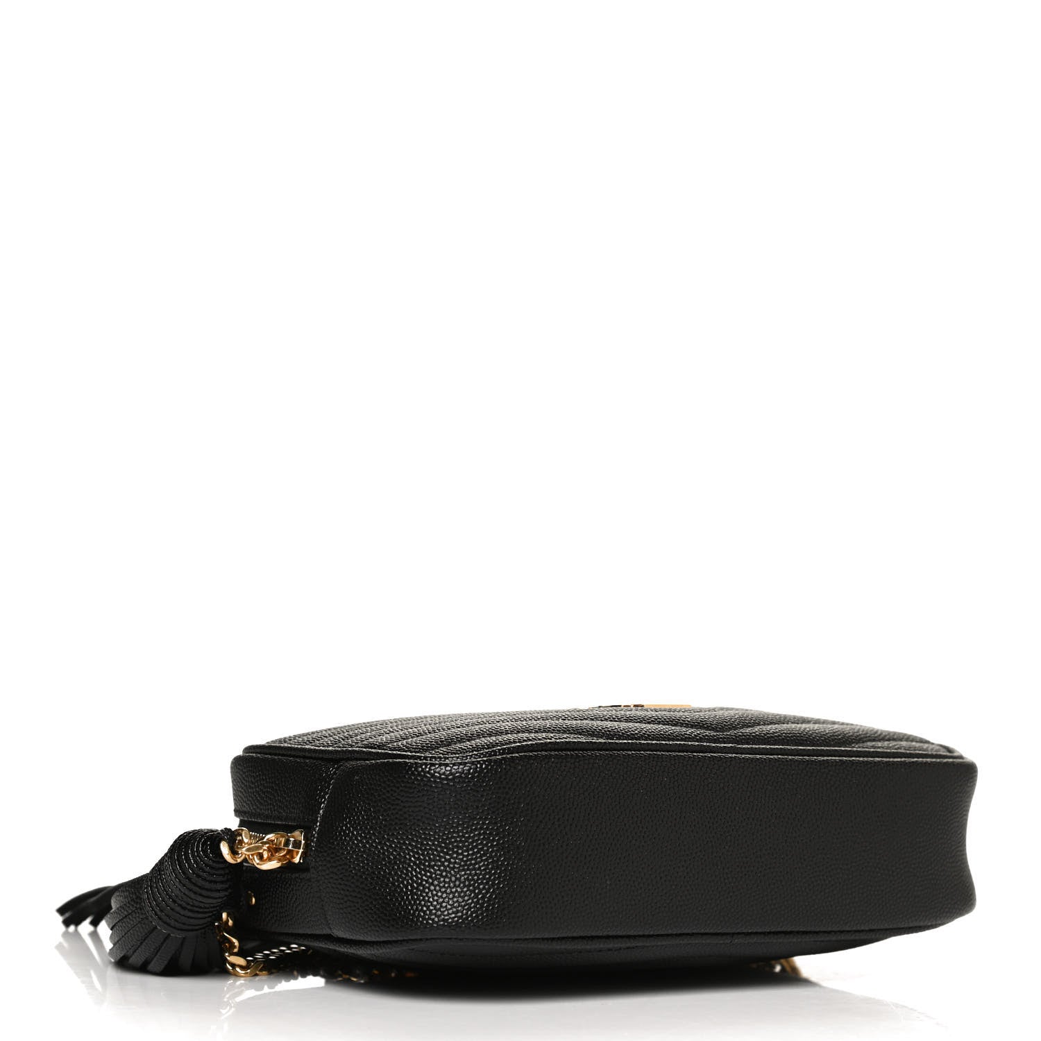 Saint Laurent Grain De Poudre Matelasse Monogram Mini Lou Camera Bag Black 4 of 11
