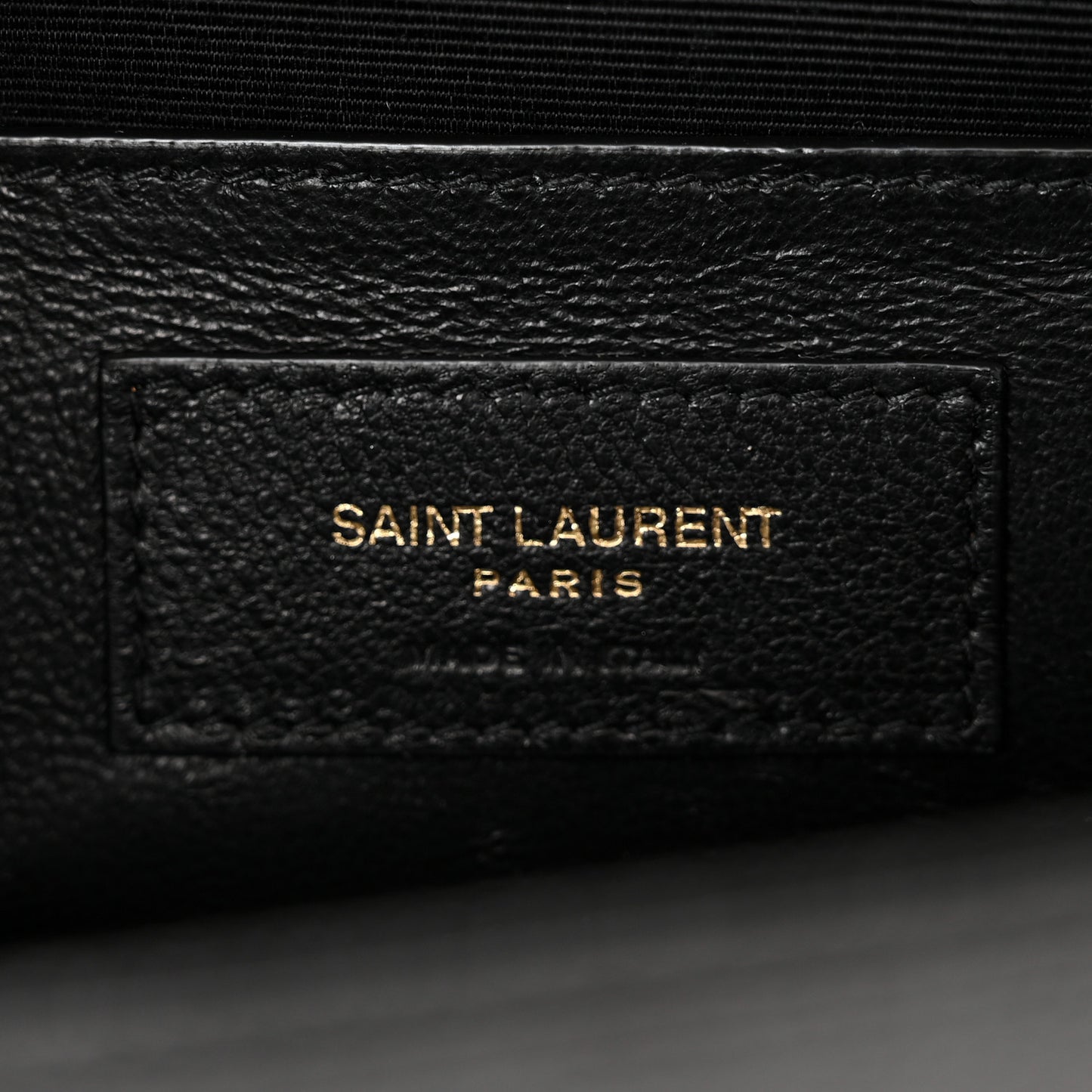 SAINT LAURENT Grain De Poudre Medium Classic Monogram Kate Satchel Black