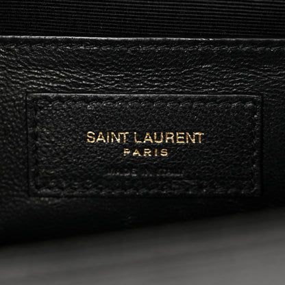 Saint Laurent SAINT LAURENT Grain De Poudre Medium Classic Monogram Kate Satchel Black 6 of 9