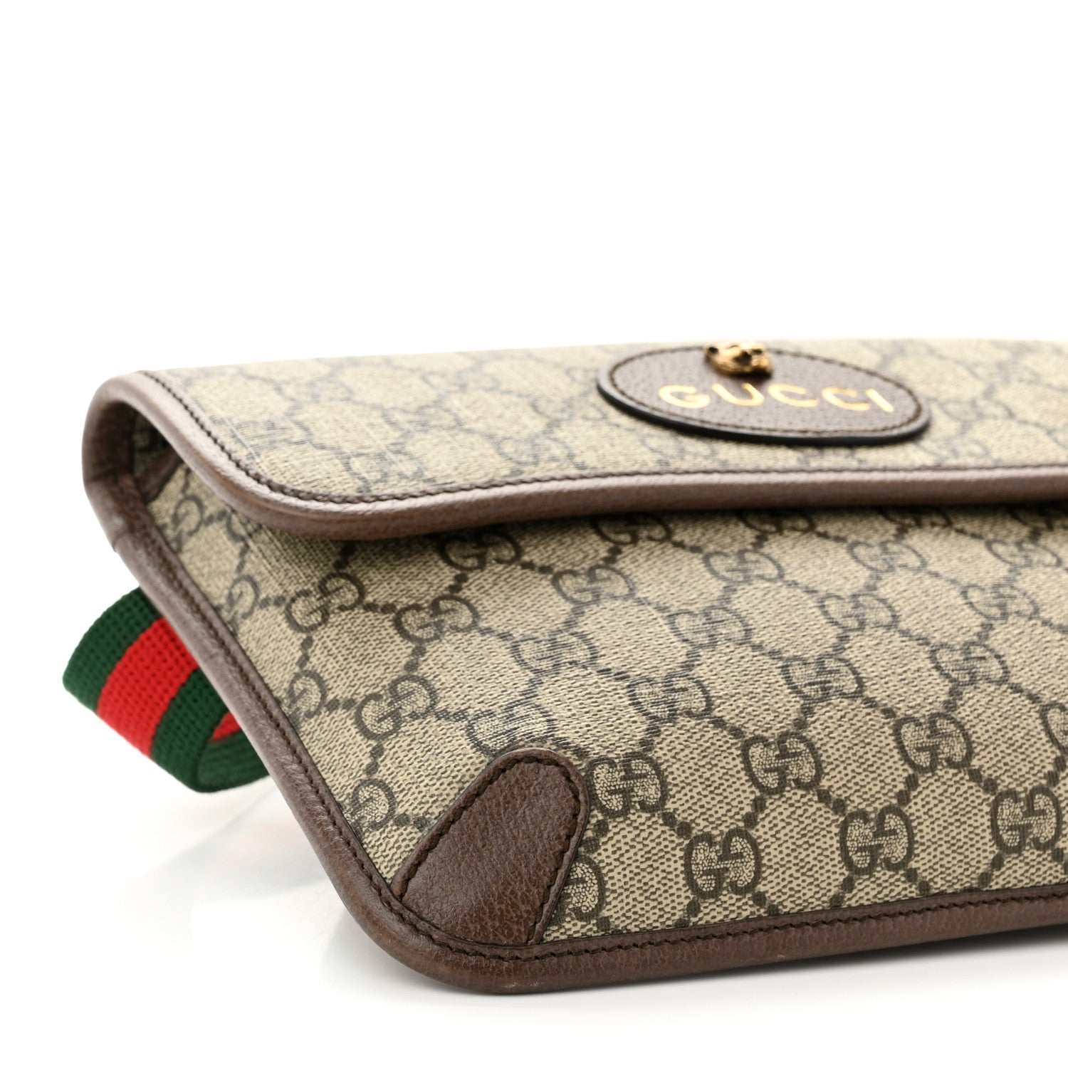 Gucci GG Supreme Monogram Neo Vintage Web Belt Bag Brown 9 of 10