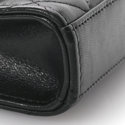 Chanel Lambskin Quilted Mini Trendy CC Clutch With Chain Black 9 of 11
