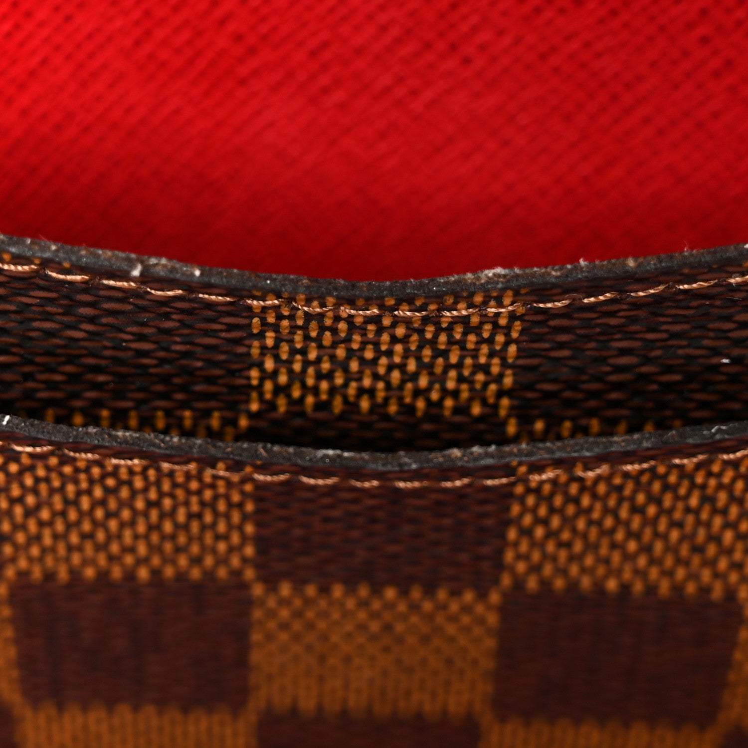 Louis Vuitton Damier Ebene Josephine Wallet Red 10 of 15