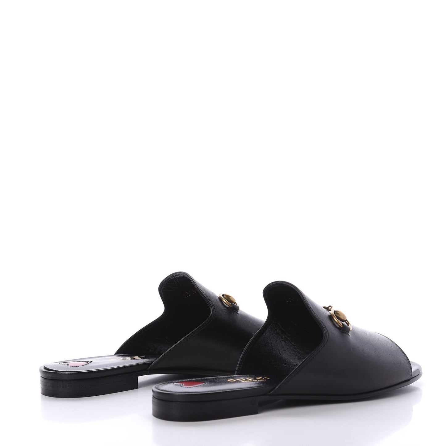 Malaga Kid Horsebit Slide Sandals 35 Black