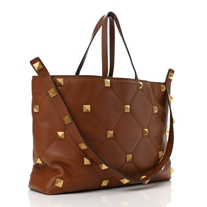 Valentino Garavani Grained Calfskin Large Roman Stud Tote Selleria 3 of 12