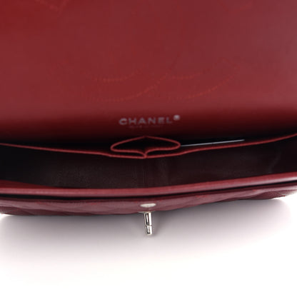 Chanel Caviar Quilted Jumbo Double Flap Dark Red 5 of 11
