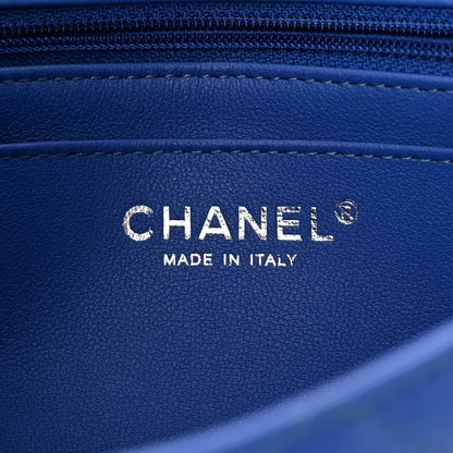 Chanel Lambskin Quilted Mini Rectangular Flap Blue 6 of 12