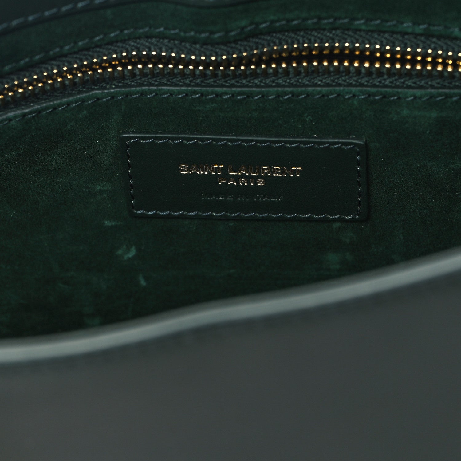 Saint Laurent Smooth Calfskin Le 5 A 7 Hobo Vert Fonce 6 of 11