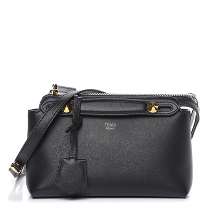 Fendi Vitello Dolce Chain Tail Gold Edition Mini By The Way Boston Bag Black Vintage Gold 1 of 10