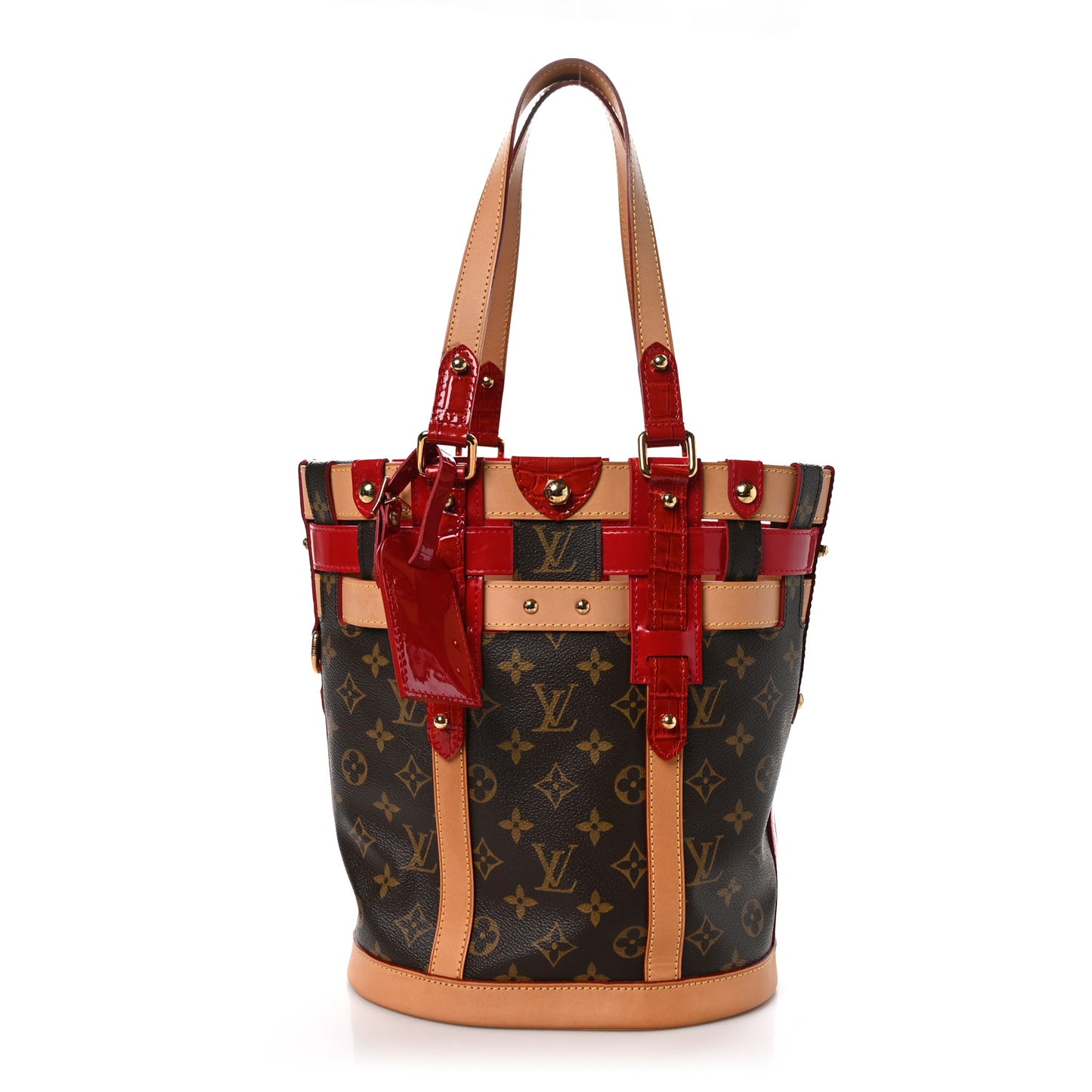 Monogram Crocodile Neo Bucket Rubis