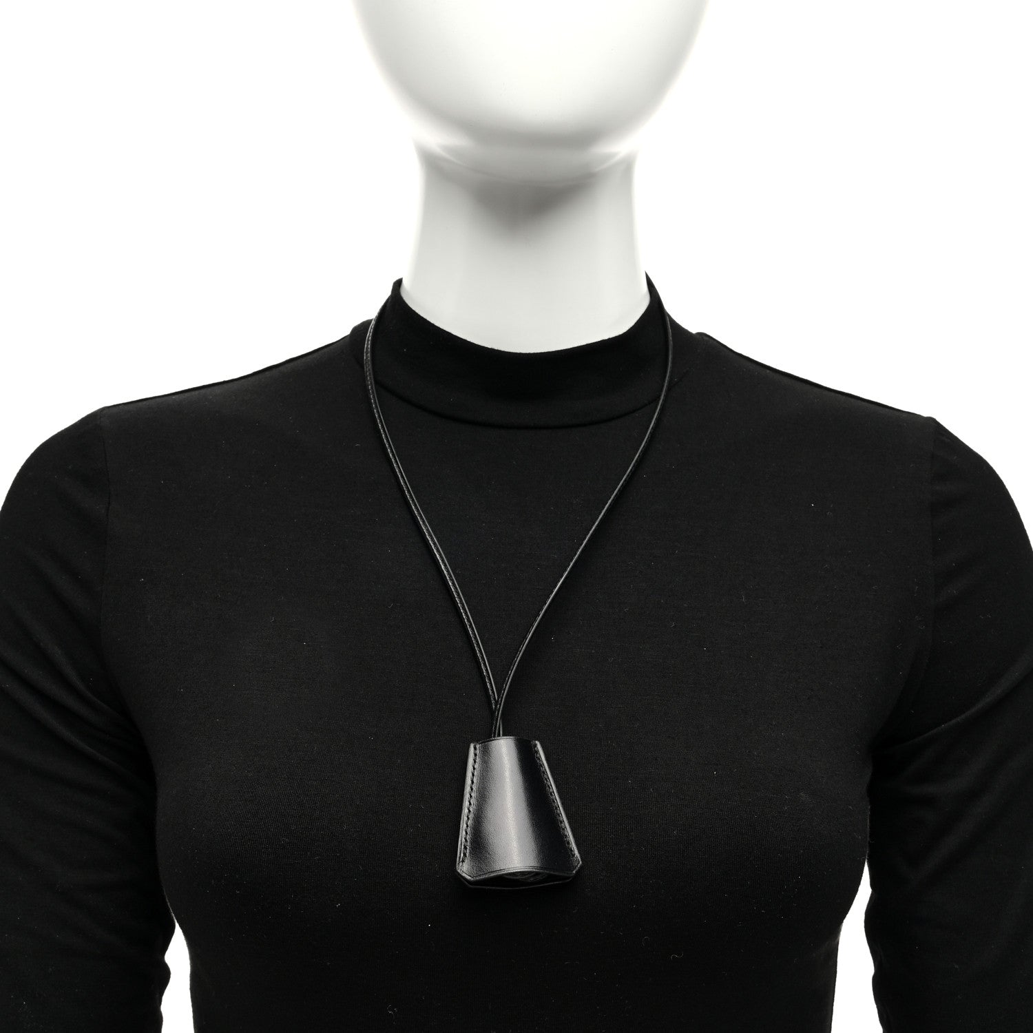 Hermes Swift Clochette Long Necklace Black 5 of 5