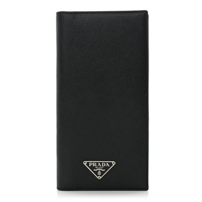 Prada Saffiano Checkbook Cover Black 1 of 9
